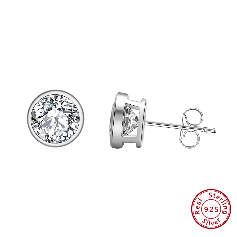 ORSA JEWELS Ohrstecker aus 925er-Sterlingsilber für Damen, Zirkonia, kleiner Ohrknochen-Ohrstecker, Teenager-Mädchen, Geburtstagsgeschenk APE33
