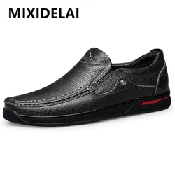 Brand Men Plus Size 46,47 Dropshipping Fashion Men Shoes Genuine Leather Outdoor Men's Casual Shoes Men's Business Leather Shoes