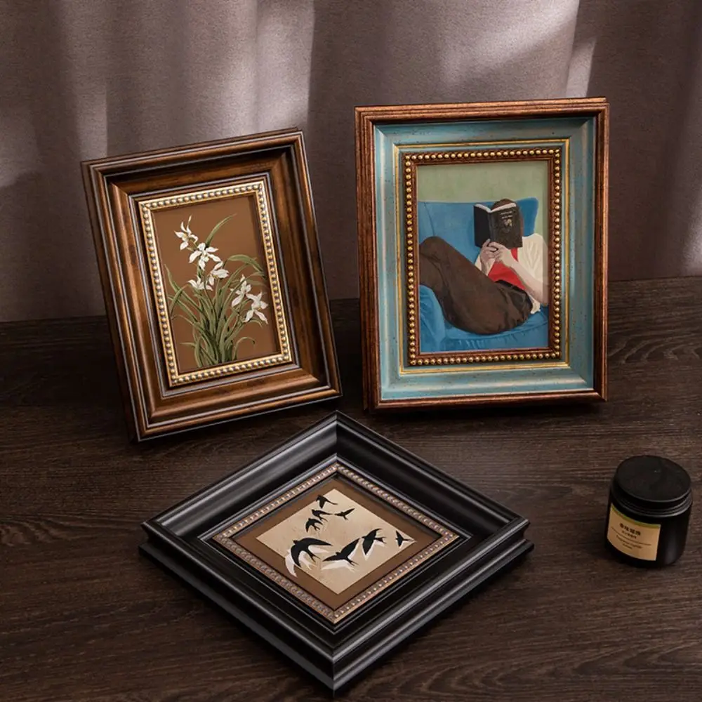 Creative 6 Inch Resin Black Rustic Picture Frame