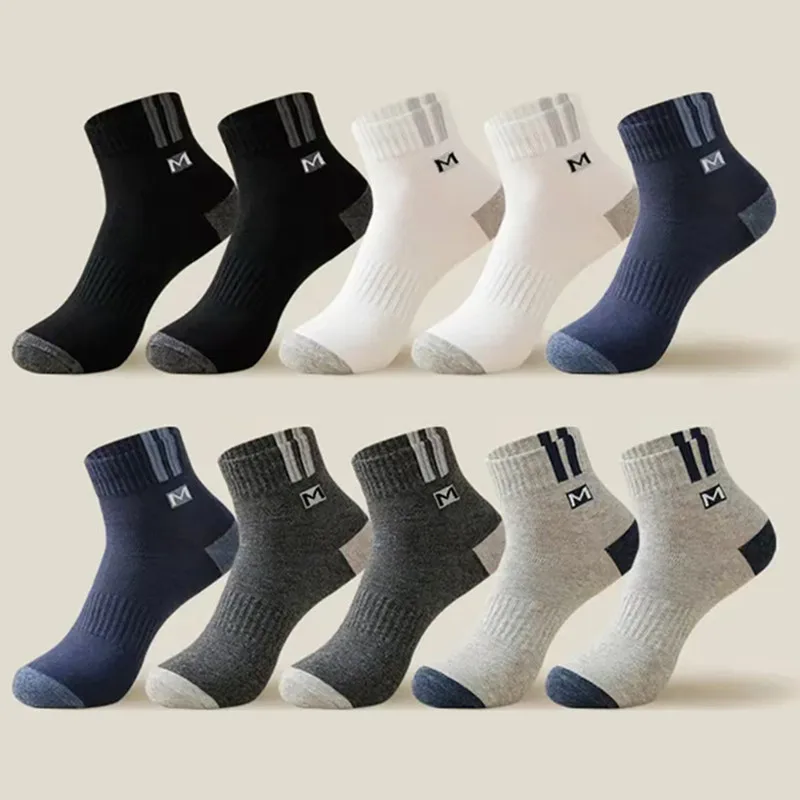 

1/3 упаковки мужских хлопковых носков, осенние и зимние теплые носки, толстые вязаные носки, уютные мягкие носки для экипажа, подарки для мужчин, красочные модные носки
