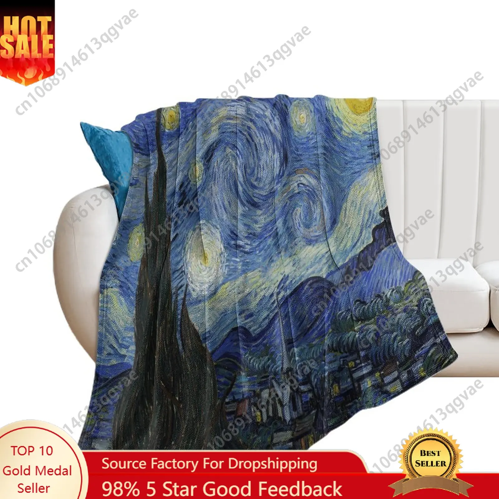 

Van Gogh Painting Flannel Blankets Are Soft Comfortable and Warm Perfect for Winter Naps Homes Offices Travel Camping and More