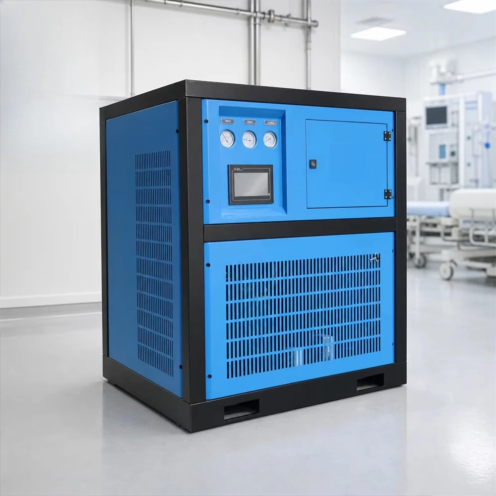 Refrigerated Air Dryer 16 Bar Working Pressure 1.2 13 Nm3/min Eco-Friendly Refrigerant Automatic PLC Pump Gearbox Motor Food
