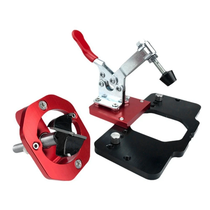 ABNO-35Mm Concealed Door Hinge Clamp Accurate Locking Cabinet Hinge Clamp Pocket Hole Clamp Adjustable Quick Punch Cabinet