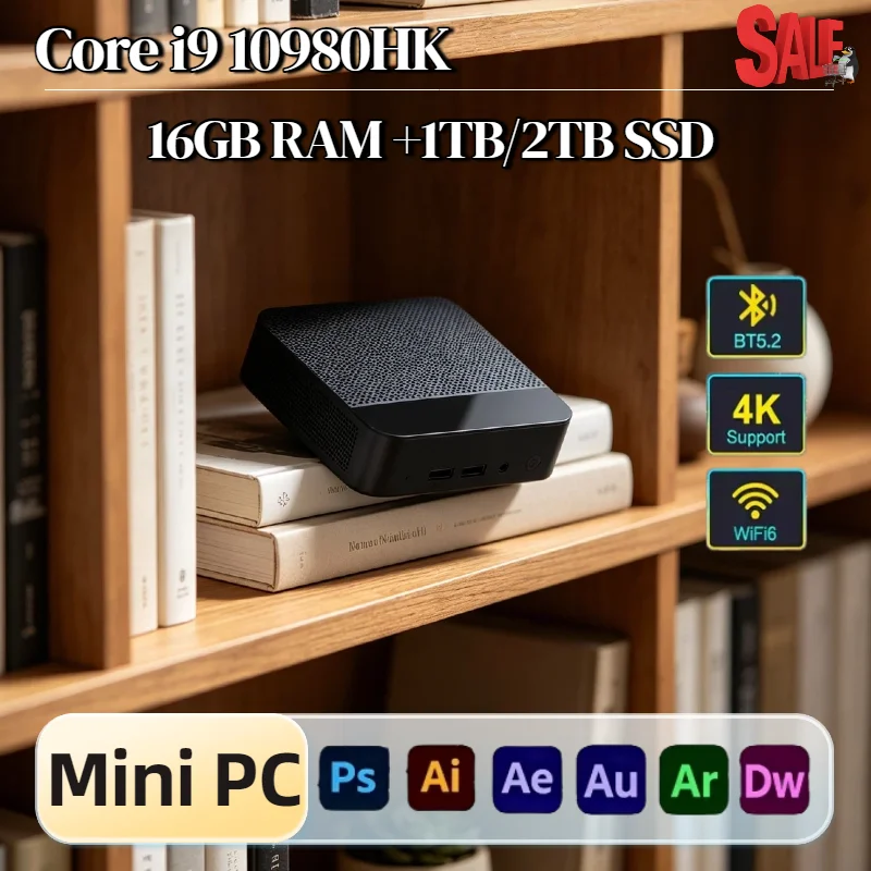 Home Office Programmer - Intel Core i9 10980HK Mini PC
