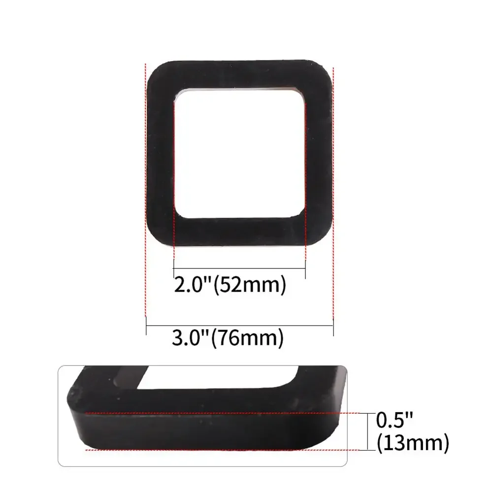 2 Inch Hitch Receiver Muffler Pad Trailer Hitch Suspension Device Noise Cancelling Muffler Pad Bumper Cushion Dropshipping