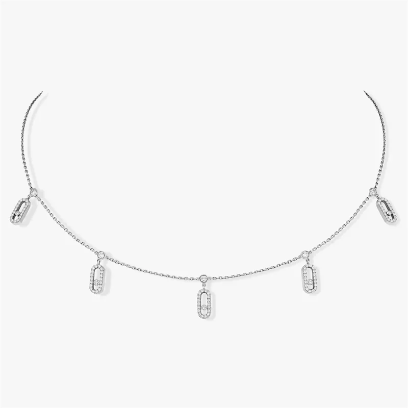 Fashion MOVE UNO Choker MESSIK Style S925 Sterling Silver Luxury Necklaces for Women Official Website Christmas Jewelry