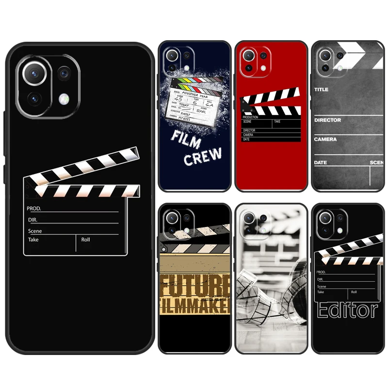 Film Clapperboard Case For Xiaomi 14 Pro 13 Ultra 11T 12T 13T 12 Lite POCO X6 Pro M6 X3 X4 X5 M5s F3 F5 Cover