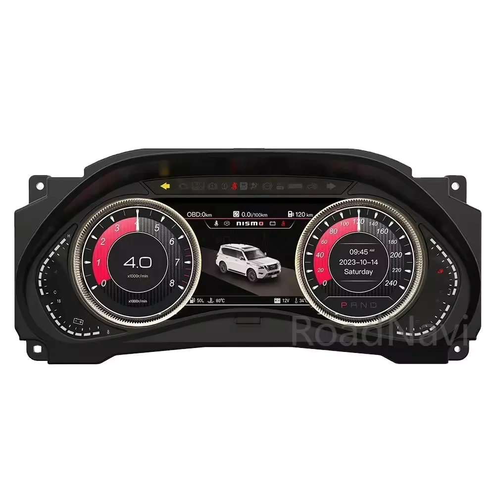 ljc  12.3''  for Patrol Y62 Infiniti Qx56 Qx80 2011-2023 Digital Dashboard
