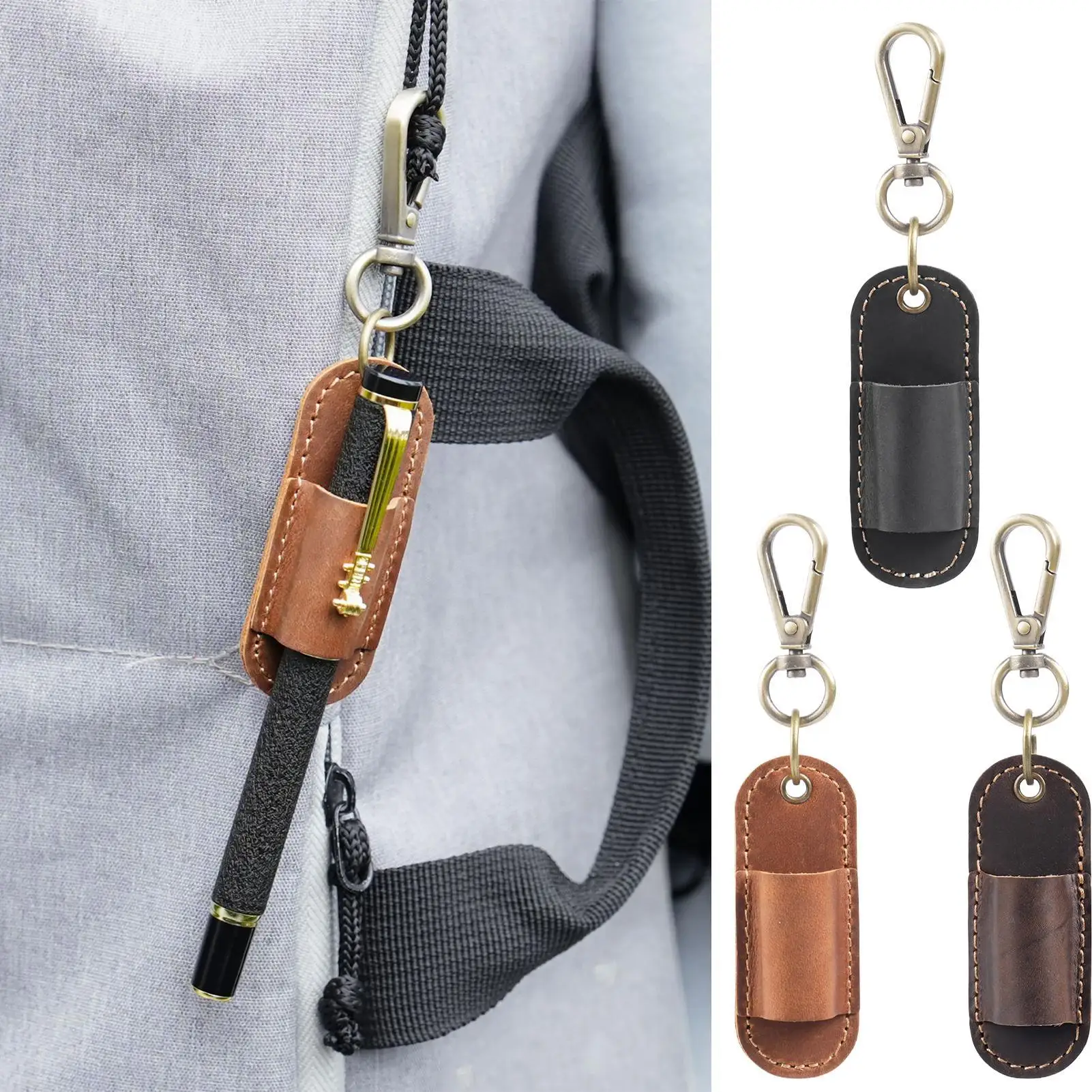 الحبل القلم كليب مكافحة خسر المحمولة حقيبة للتخزين الجلدية الحبل حامل قلم مرفق ل مقهى الأريكة النوم مستشفى مكاتب المنزل