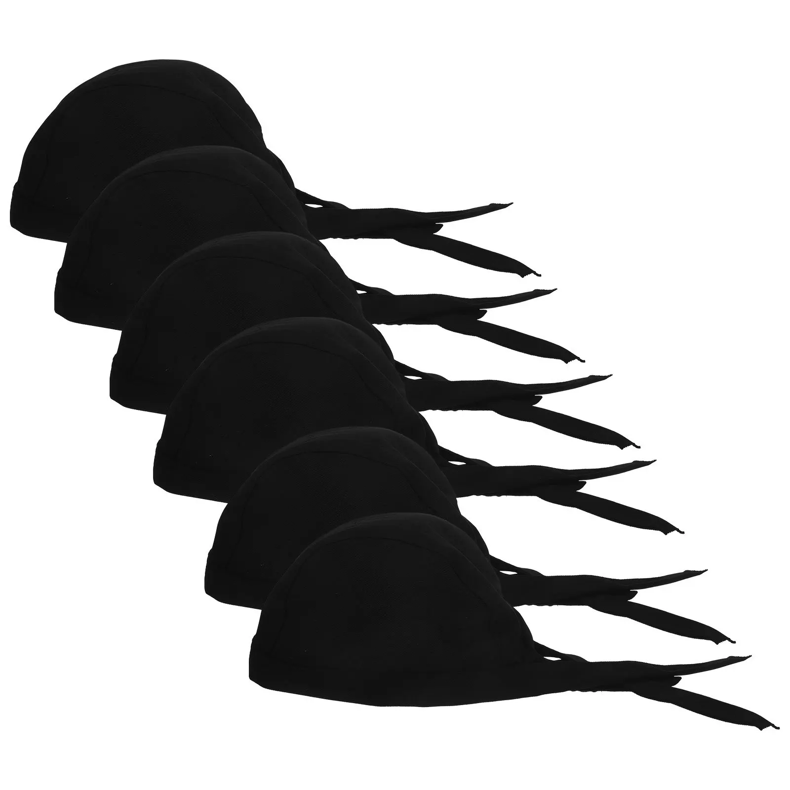 6pcs Chef Hat Headband Unisex Cotton Cloth Kitchen Cooking Hats Durable Restaurant Catering Chef Caps For Women Men