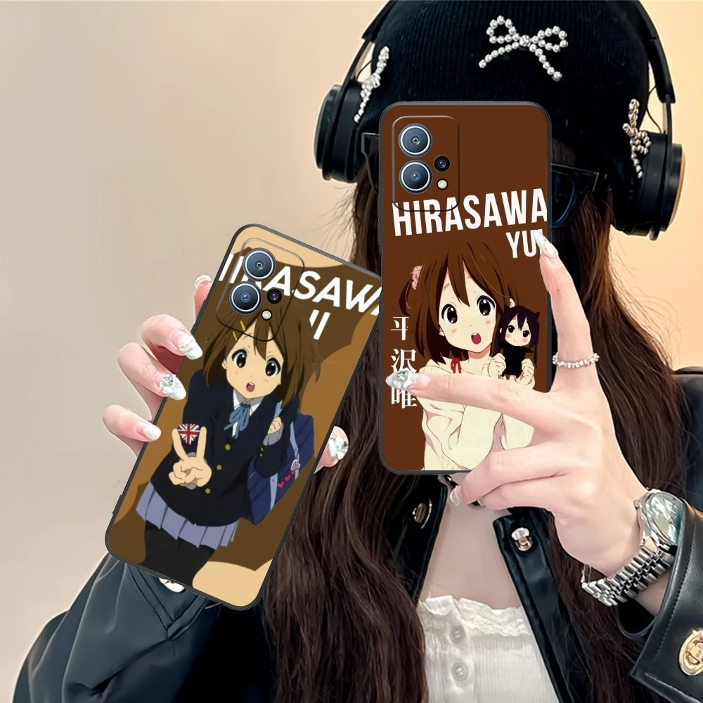 K-ON Hirasawa Yui Mobile Cell Phone Case for Huawei P60 P50 P40 P30 P20 P10 P9 P8 Pro Lite Plus Black Soft Phone Cover Shell