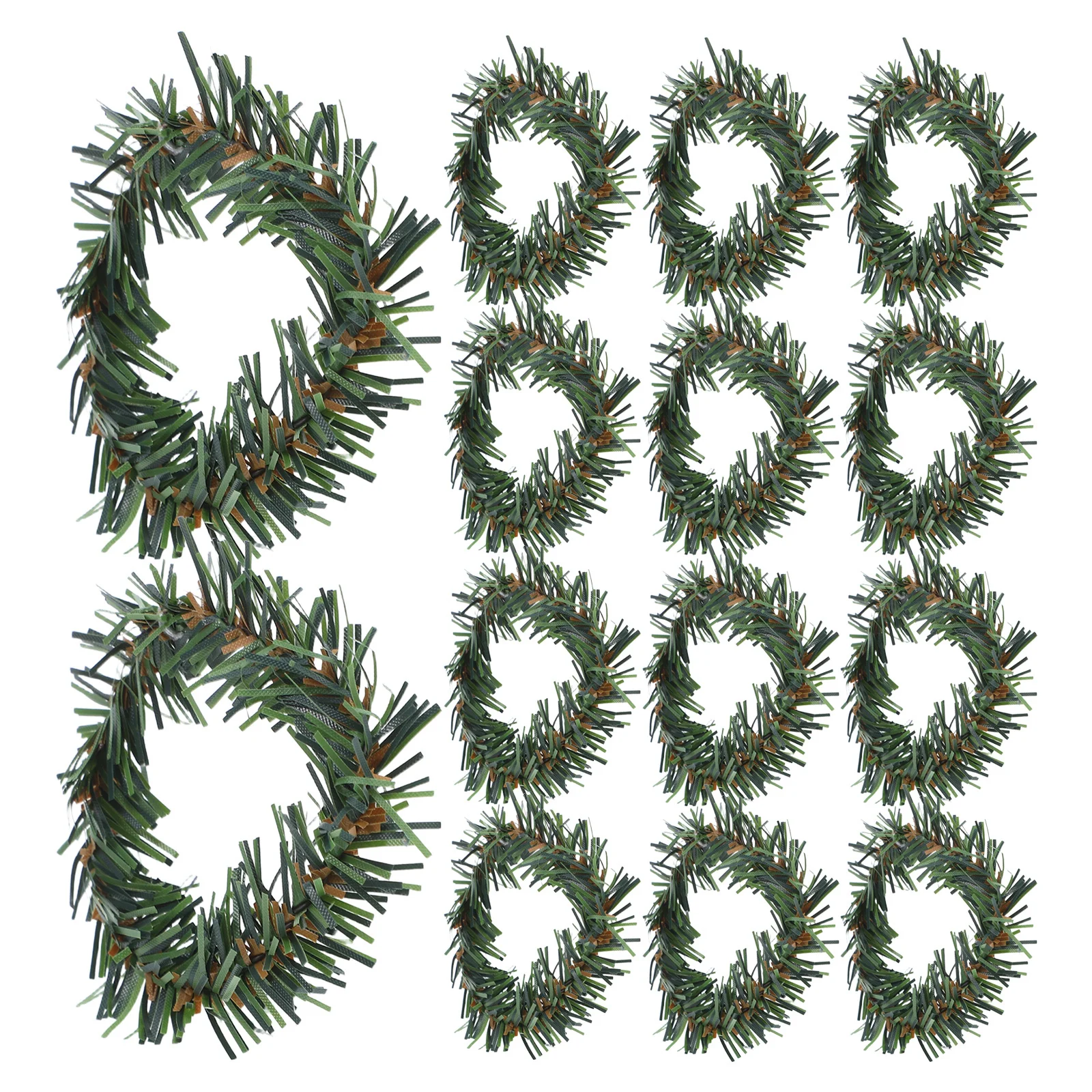 

24Pcs Greenery Napkin Rings Set Festive Holiday Napkin Buckles Reusable Decorative Wreath Holders for Dining Table Easter Spring