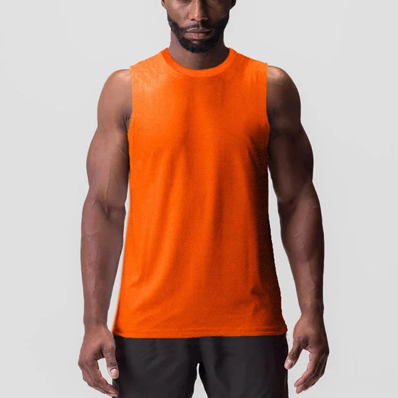 Blank Summer Gym Warriors Tank Top Mens Fitness Clothing Quick Dry Bodybuilding Sleeveless Shirts Men Fashion Basketball Vest