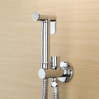 Matte Black Brass Toilet Hand Held Bidet Spray Shower Head Douche Kit Shattaf Copper Valve Bathroom Bidet sprayer Tap Set