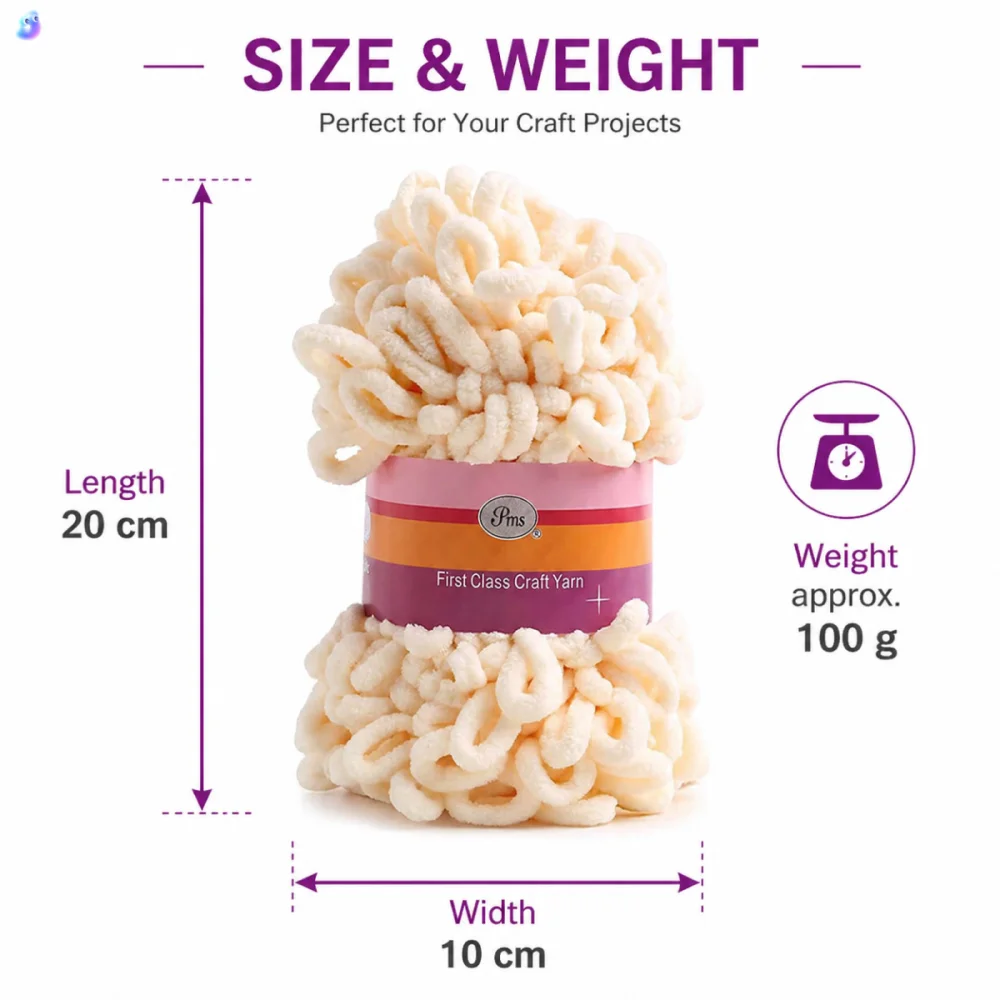 Fio de Poliéster 100% com Laço - Art Craft Yarn avaliação e preço