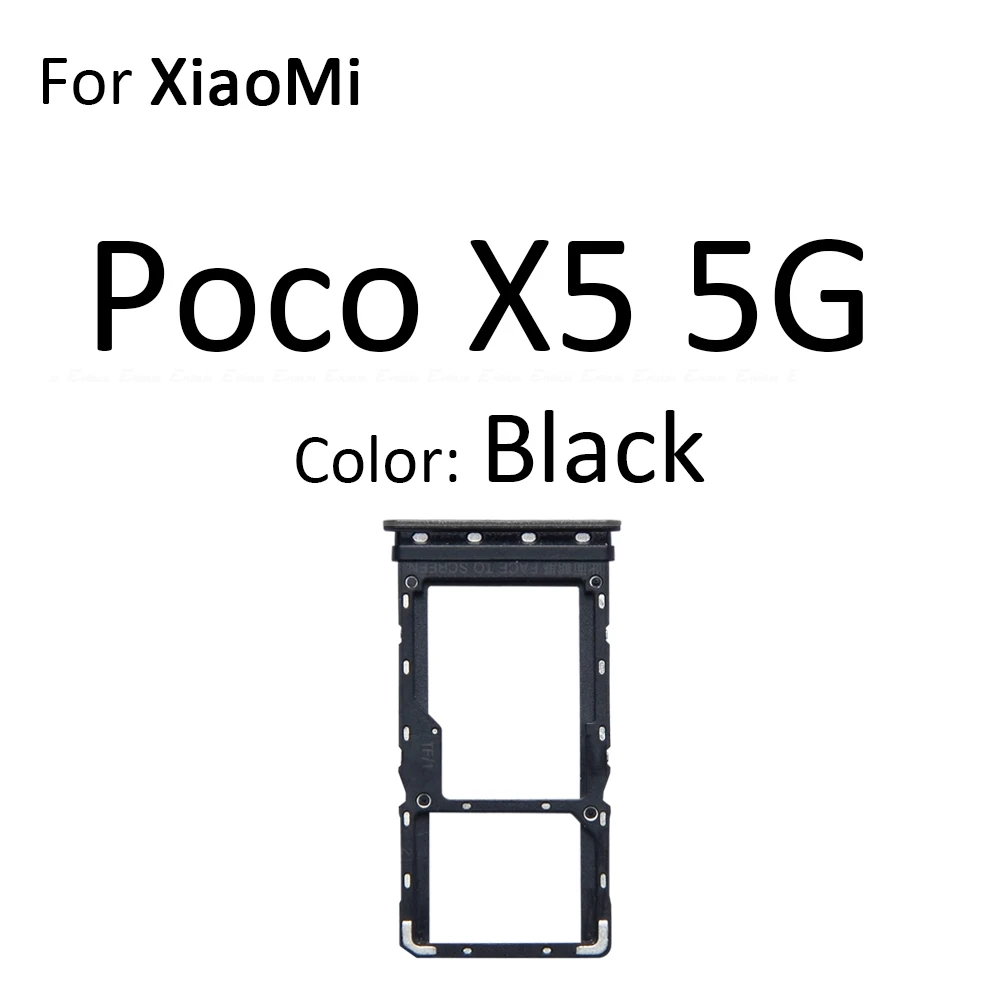 Sim Card Micro SD Card Tray Socket Holder Slot Container Connector Adapter Reader Parts For XiaoMi Poco X5 Pro 5G