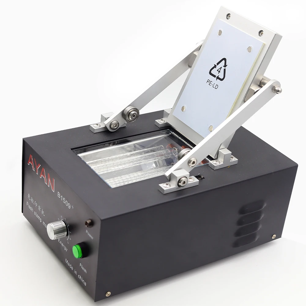 Fully Automatic Flash Stamp Machine AYAN Large Size Stamping Photosensitive Rubber Stamp Self Inkling Stamp Machine