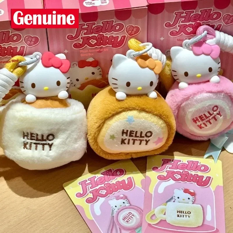 

Hello Kitty Sweet Workshop Series Blind Box Cute Anime Figure Keychain Fragrant Pendant Mystery Gift Toy for Trendy Collectors
