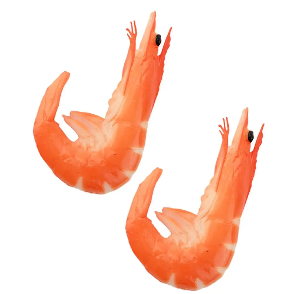 

2 PCS Simulated Lobster Props Mini Artificial Fake Photo for Decoration Simulation Crab
