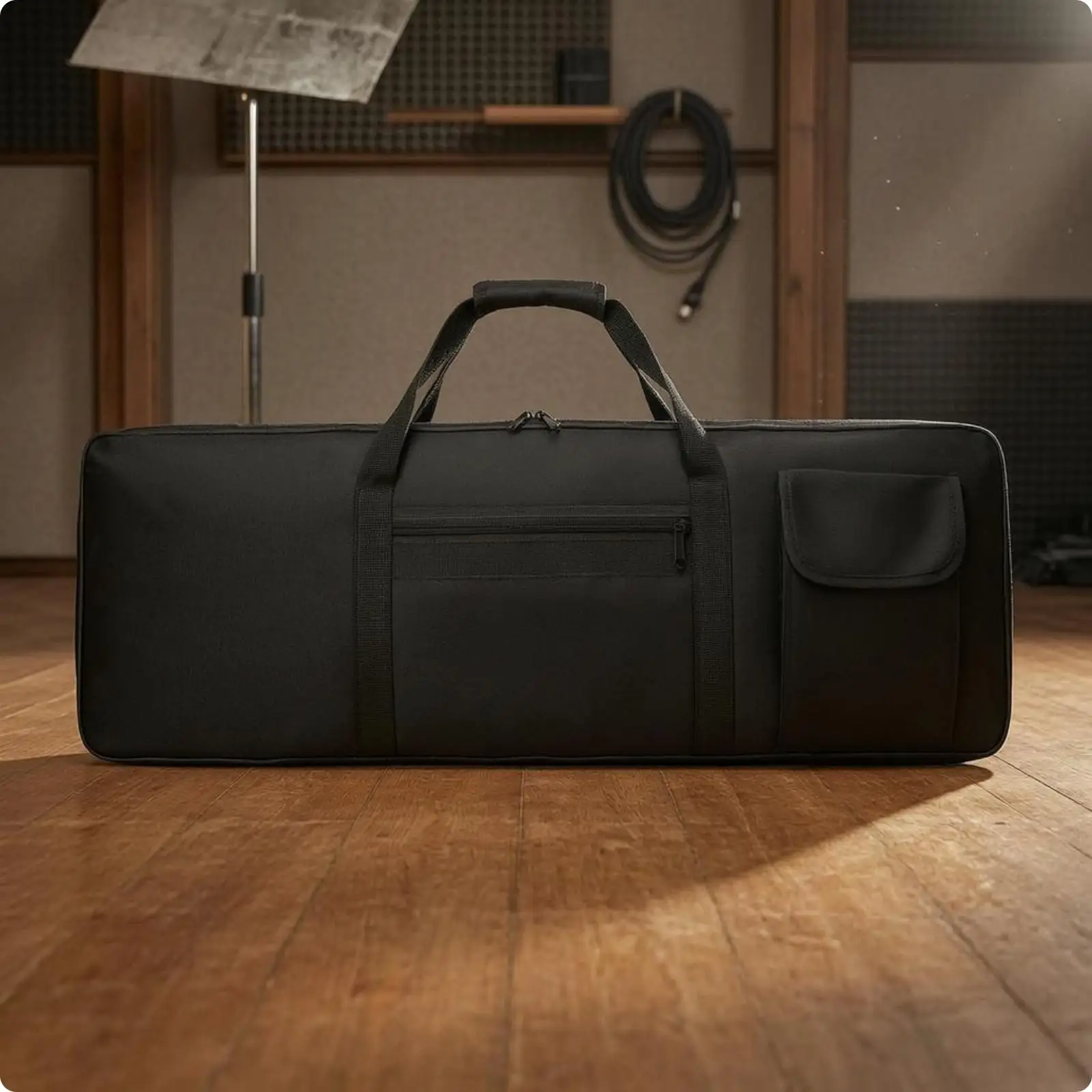 Padded Keyboard Carry Bag Structured Zippered Keyboard Bag Portable Music Accessory