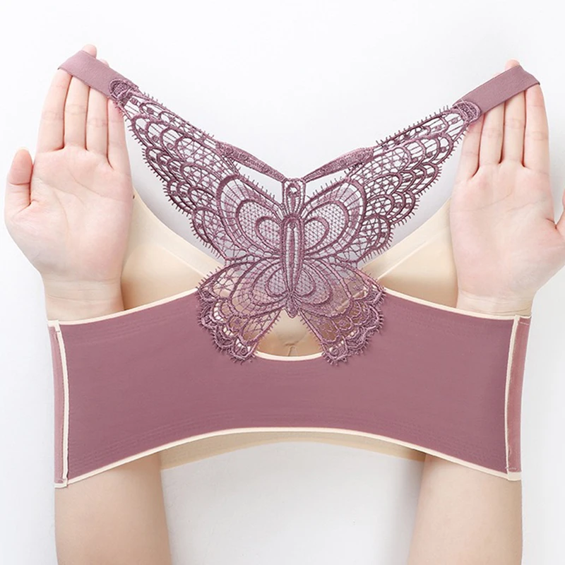 2024 New Sexy Large Chest Seamless Bras For Women Breathable Adjustable Without Iron Ring Plus Size Lingreie