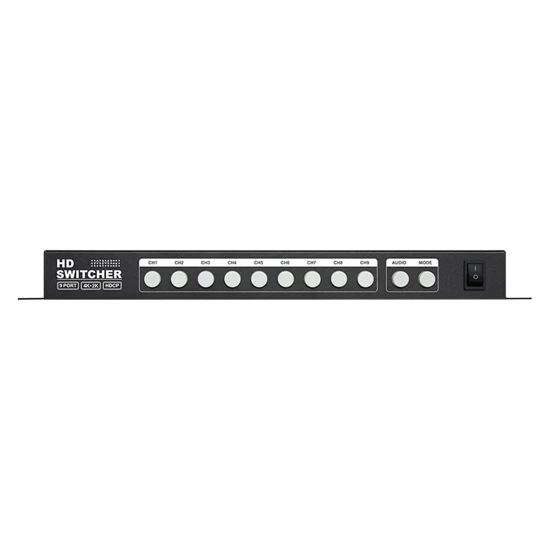 AMS-QMV-H9 4K HD Multi Viewer and Video Switcher HD Seamless Switcher High Definition Wall Display For 9 Screens Switcher