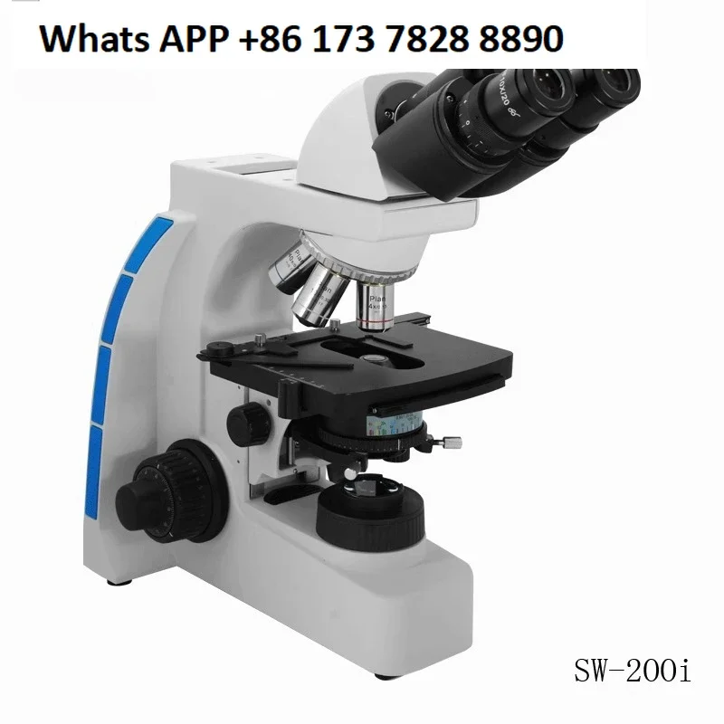 Microscopio Biologico Binoculare Sw-200I Microscopio Biologico Trinoculare SW-200S