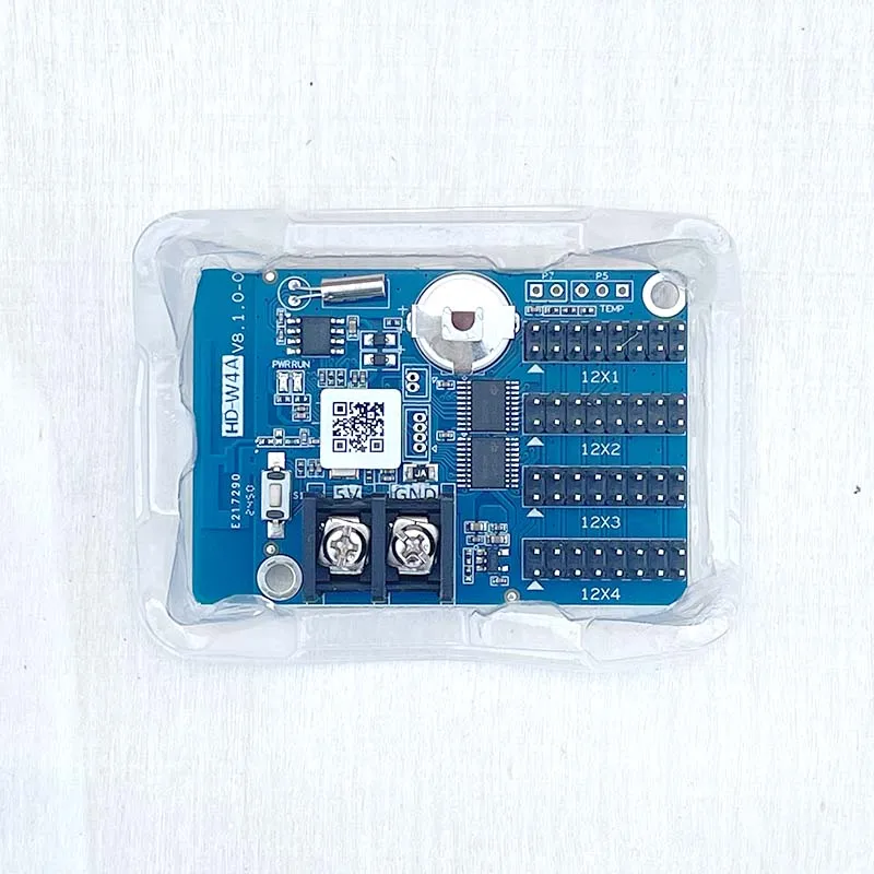 HD-W4A Single Color LED Panel Mobile Phone WiFi Control Card LED Display Digital Signage Pixel Display HUB12 Motherboard