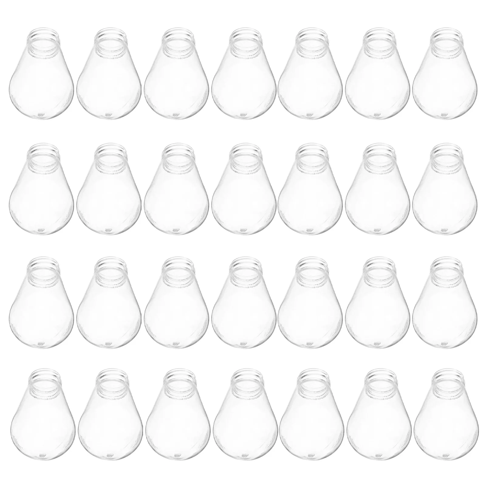 30pcs Transparent Lamp Bulb Covers E27 Plastic Light Shells High Transmittance Heat Resistant For String Lights Festive