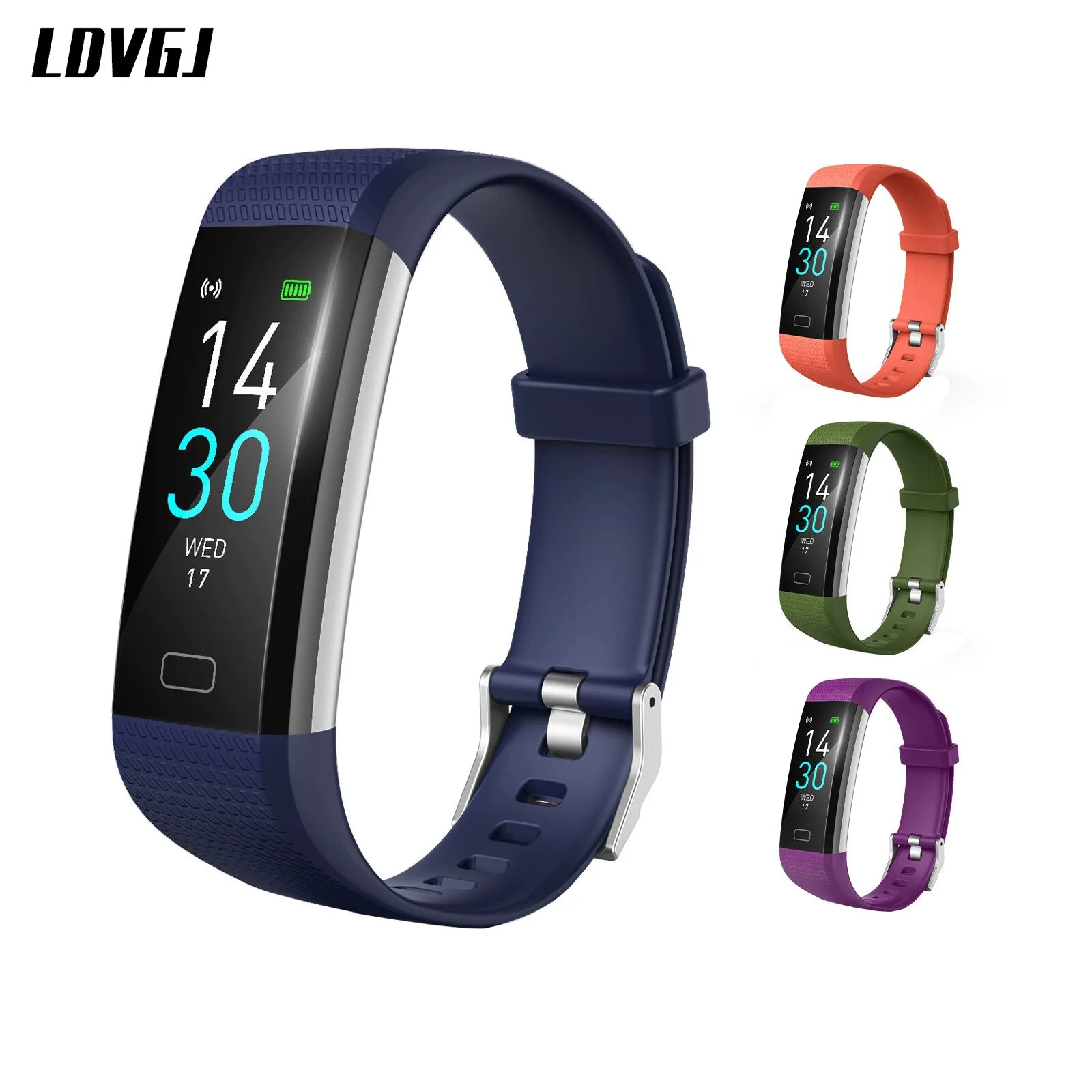 

Smart Wristband Heartrated Blood Pressure Bracelet Waterproof Body Temperature Wristband Men Women