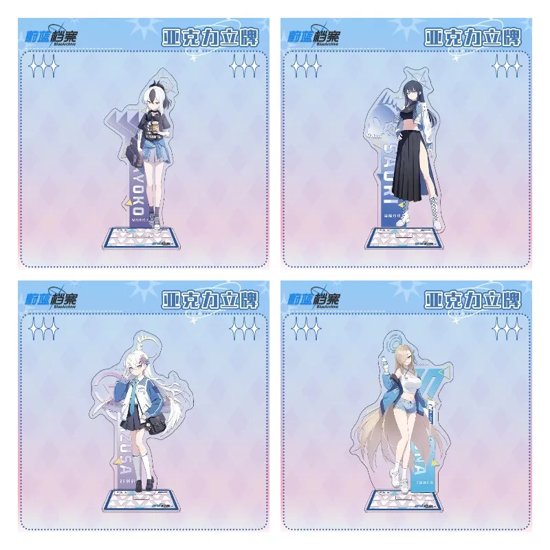 Blue Archive Anime Figures Ichinose Asuna Jōmae Saori Acrylic Standing Sign Onikata Kayoko Character Model Decor Birthday Gift