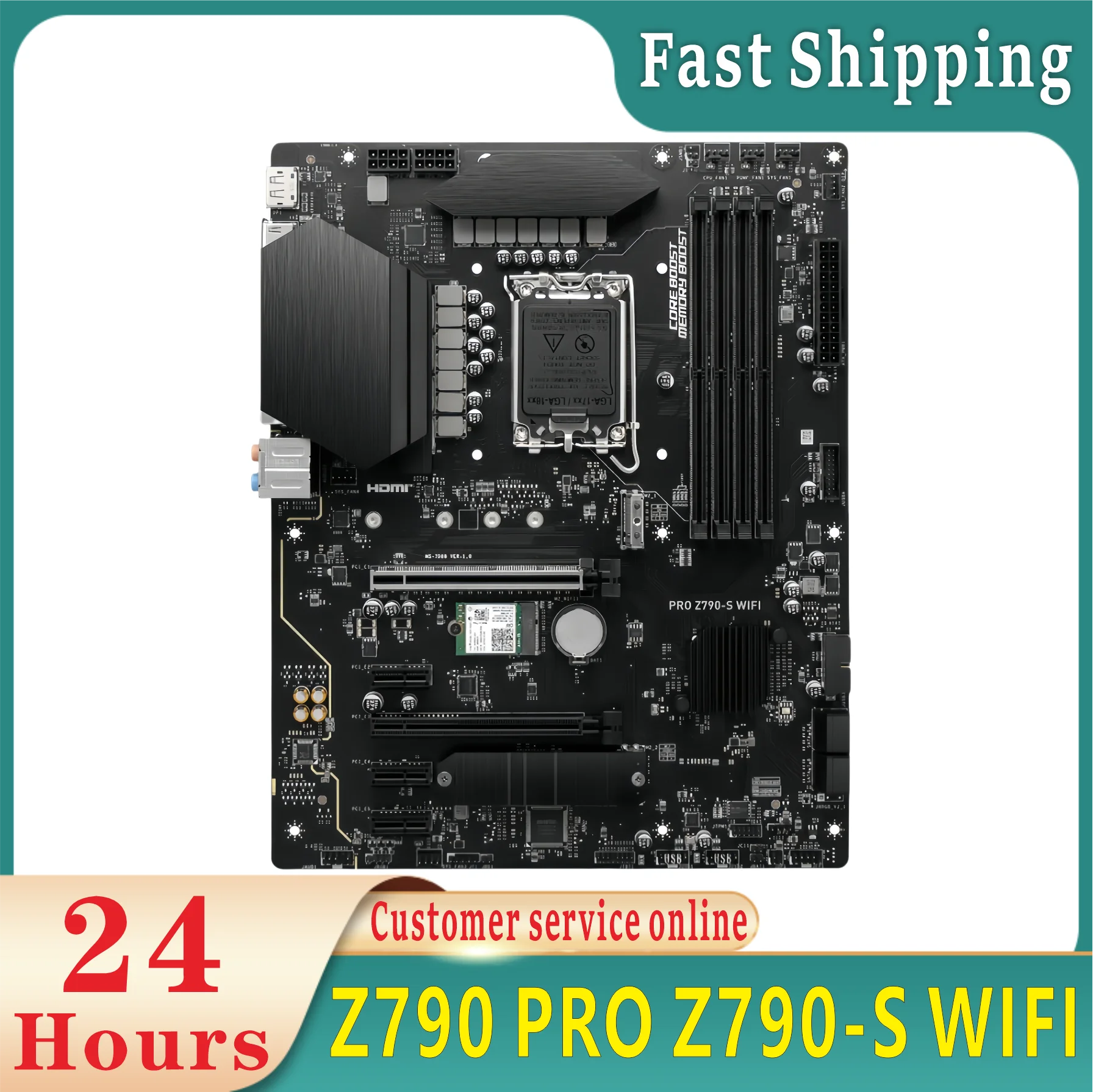 Intel Z790 Motherboard PRO Z790-S WIFI Motherboard LGA 1700 DDR5 256GB support 13700KF 12900KF 14900F12600KF 13600KF CPU ATX