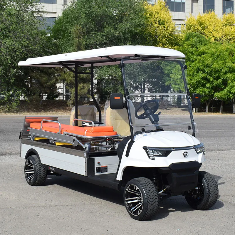 Chinese Customized 3 Seater Electric Golf Cart Car Emergency Ambulance