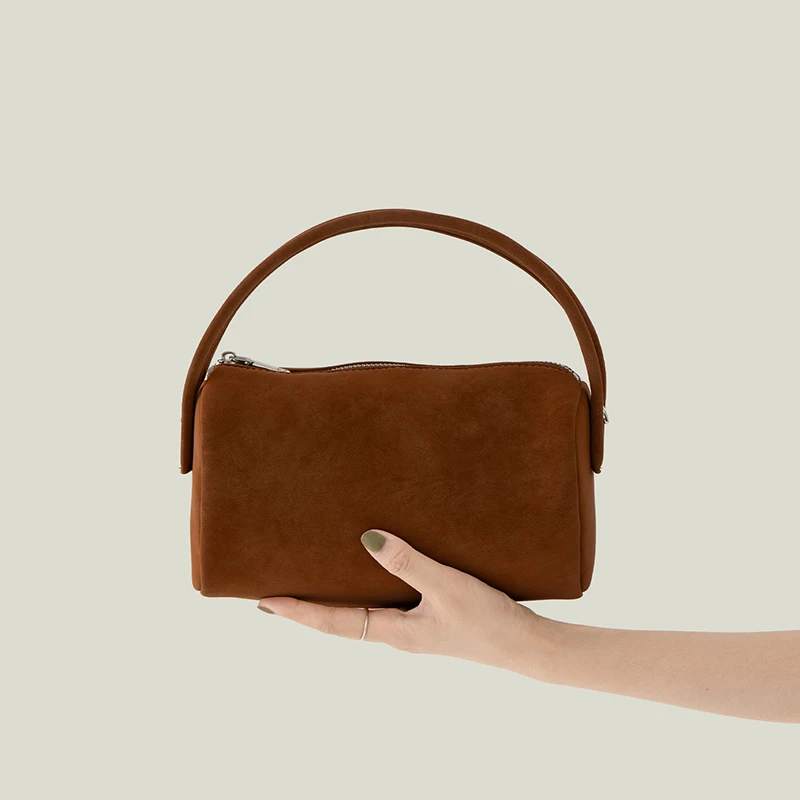 

Autumn Winter Faux Suede Pillow Bags for Women Korean Versatile Solid Color Small Crossbody Bag Delicate Phone Coin Purse