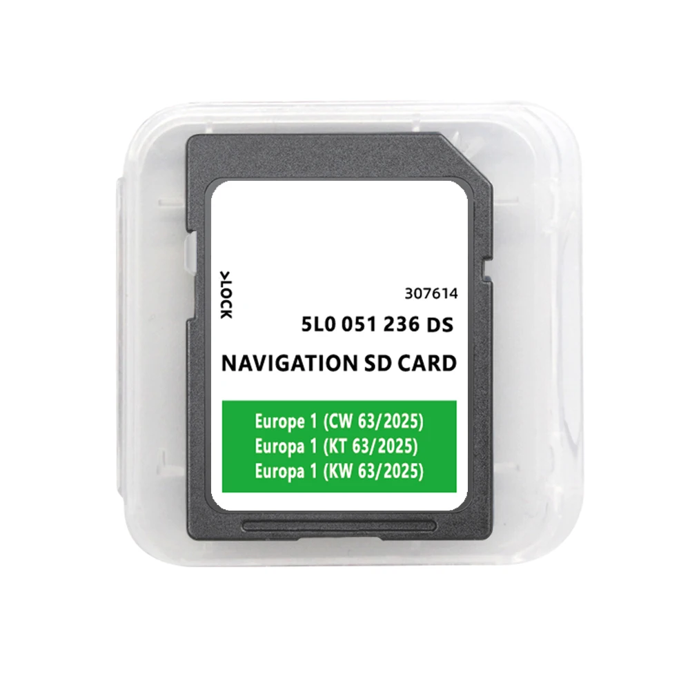 Mapas para Skoda Rapid GPS Cartão SD Navegação 2024-2025 GEN2 Versão Europa Atualização de software com filme antiembaçante gratuito GPS Para Auto