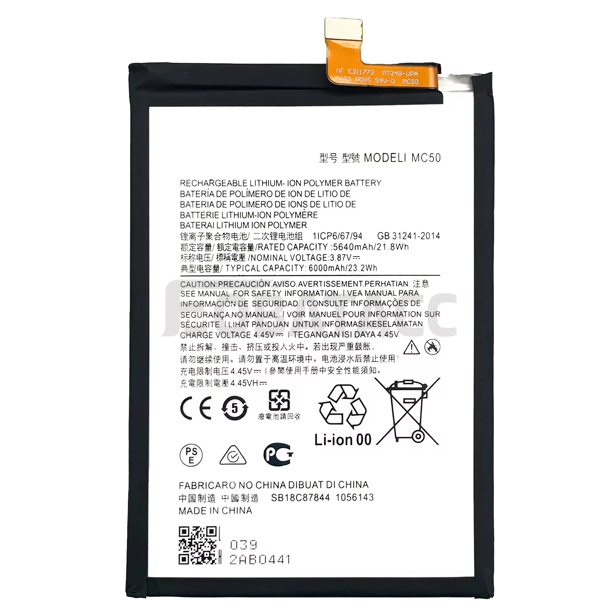 100% New Original Battery MC50  For Motorola  G9 Power/G60/G40 Fusion Battery + Free Tools