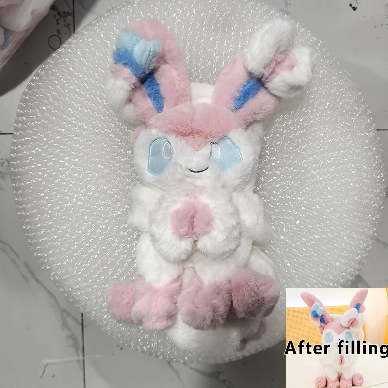 40-80-センチメートルポケモンシルヴィオンアニメぬいぐるみ大きなポケモンぬいぐるみかわいいイーブイ半完成革ホルスター枕ギフト子供のための