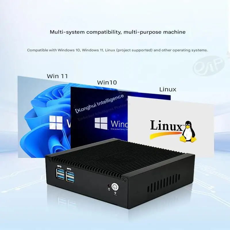 MFC-1000-A Mini PC Intel Bay Trail 2xRS-232 DDR4 2xCOM 2xMini PCIe SSD HDD Gigabit LAN Fanless Industrial Embedded Computer