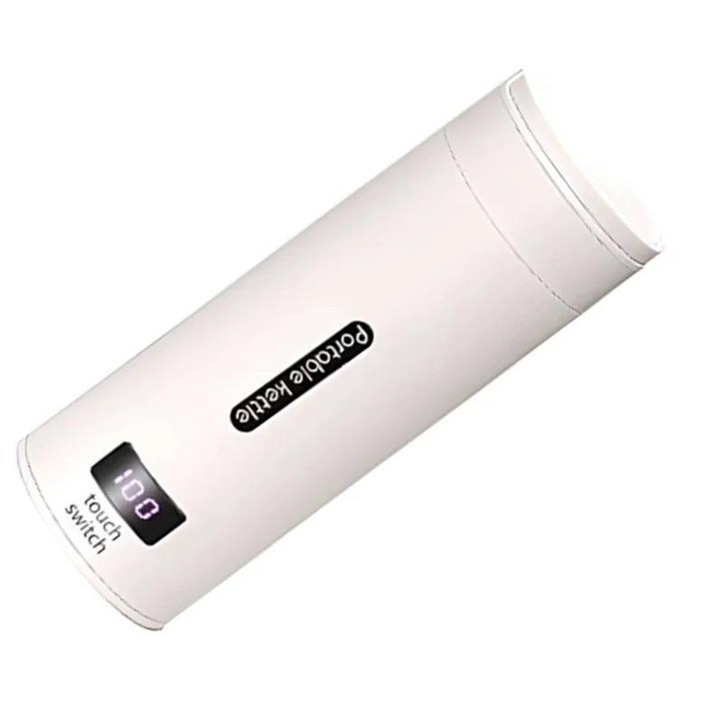 

AB11-Electric Water Bottle Thermal Cup For Tea Coffee Boil US Plug Stainless Steel Mini Kettle For Travel