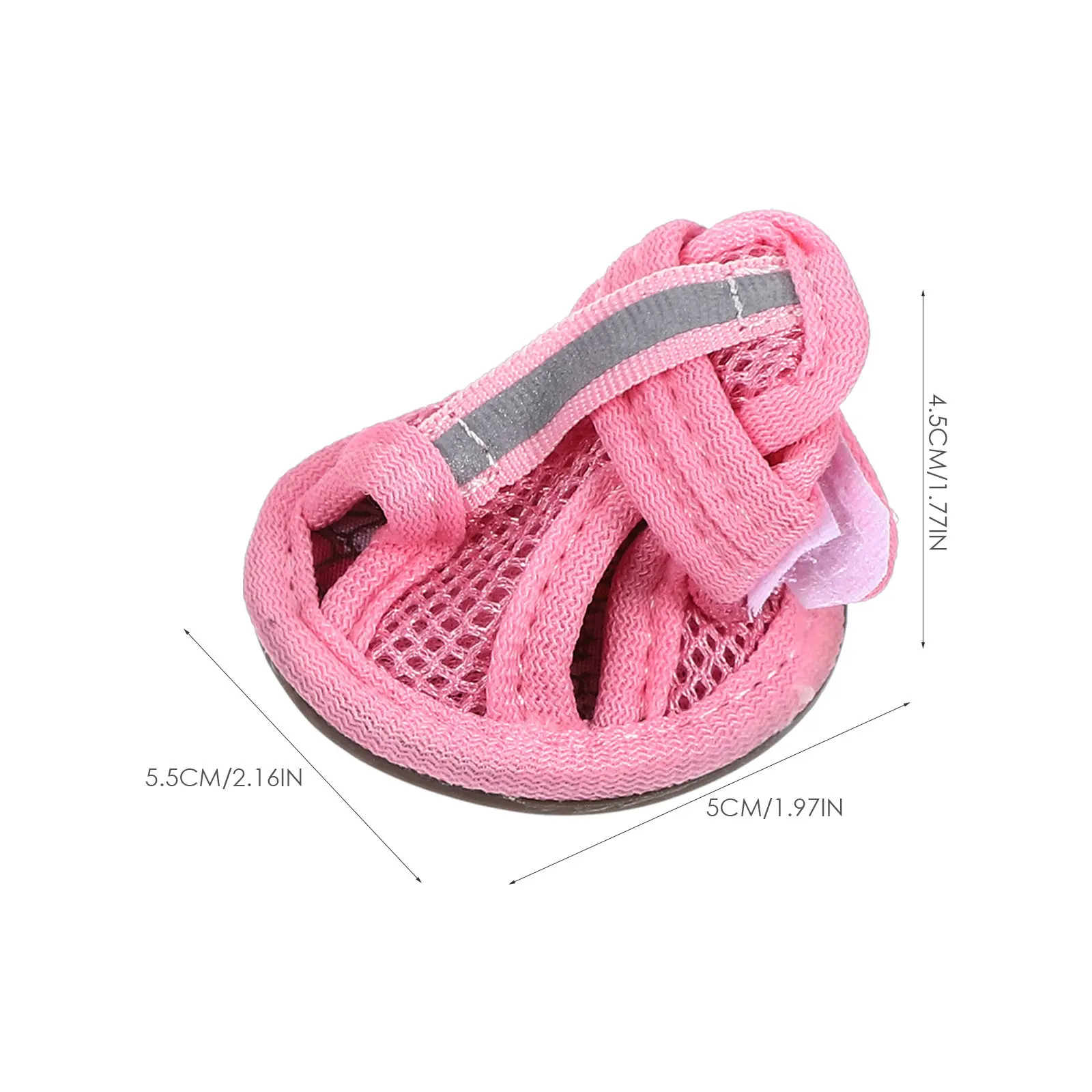 4 Pcs Sneaker Anti-slip Dog Shoe Sneakers Slippers Breathable Pet Shoes Summer Mesh Sandals for Digs Hot Pavement