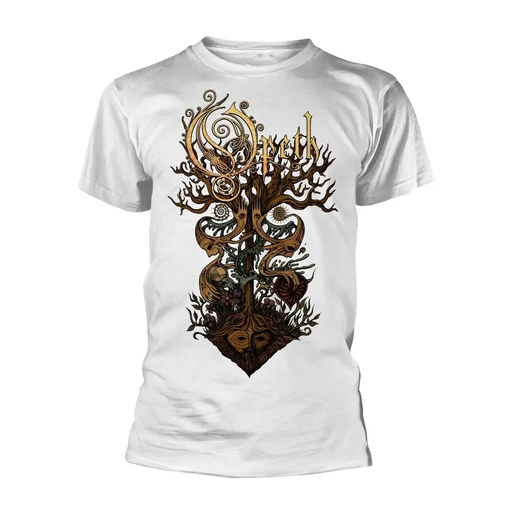 TREE (WHITE) by OPETH T-Shirt  High Quality 100%Cotton Short Sleeve