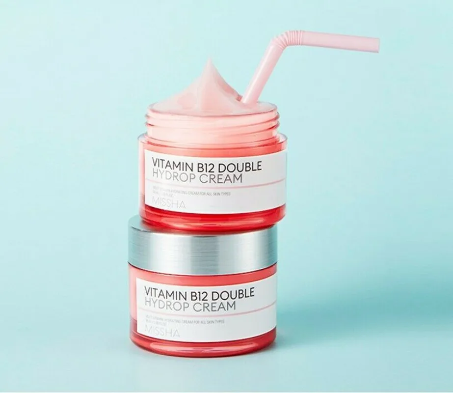 MISSHA Vitamin B12 Double Hydrop Cream 50ml Day Cream Vitamin B12 Ointment Moisturizing Care Korea Cosmetic