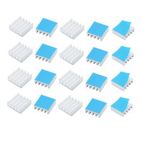 9x9x3mm 50pcs Aluminum Heatsink Mini Heat sink Cooling for Raspberry pi Electronic IC Chip Heat Dissipation With Thermal Tape