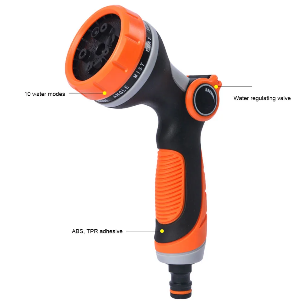Brightness Of Your Monitor Strong for impact Sprinkler High Pressure Hose Nozzle Nozzle ABS Plastic Garden Watering
