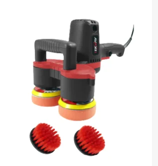 Car Polisher 220V and 350w and Not One-handed Operation Double Head Random Orbital Adjustable Speed