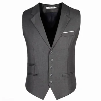 Coletes de vestido para homens fino ajuste dos homens terno colete masculino gilet homme casual sem mangas formal jaqueta de negócios plus size M-6XL
