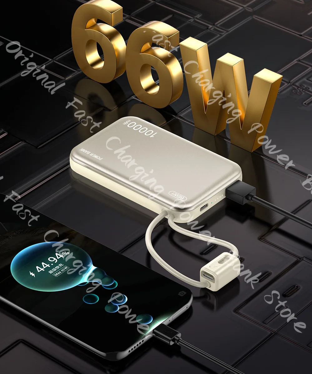 Xiaomi جديد صغير رقيق محمول 20000 مللي أمبير قوة البنك سعة كبيرة 66 واط شحن سريع للغاية بطارية خارجية آيفون سامسونج