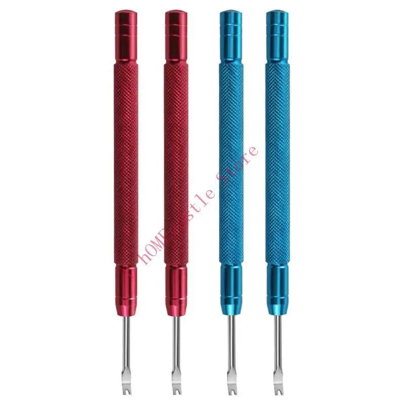 63HF Aluminum Handle Watch Hand Extractors Set Carbon Steel Blade Sturdy Repair Instrument