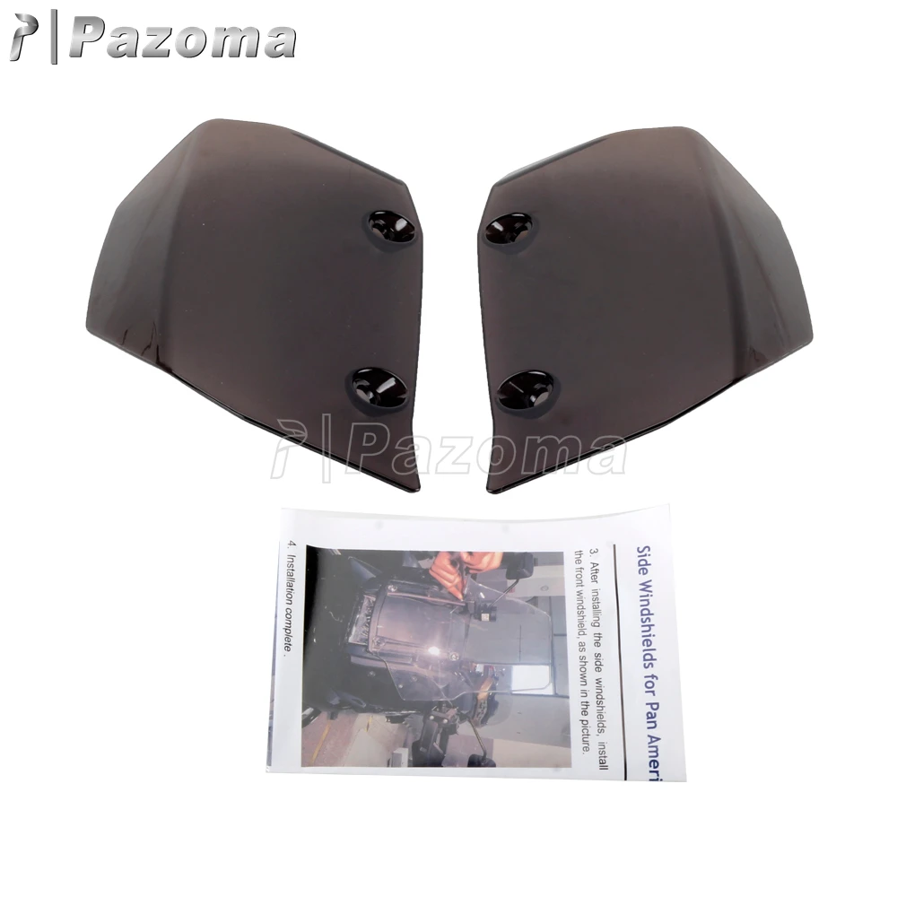 Side Windshield Widened Windscreen Shield Air Fairing Deflector For Harley Pan America 1250 CVO Special RA1250 RA1250S 2021-2026