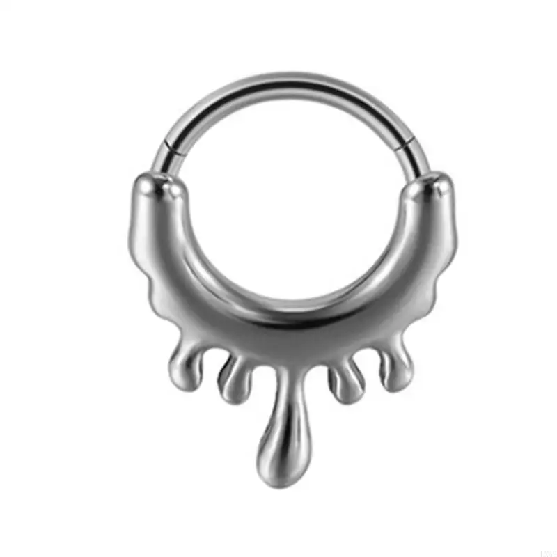  Pack of 2 Stainless Steel Septum Rings Fashion Body Jewelry for Nose and Ear